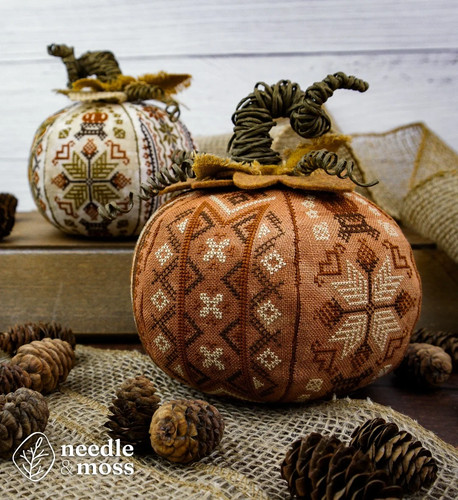 Hello pumpkin cross - pumpkin, stitch