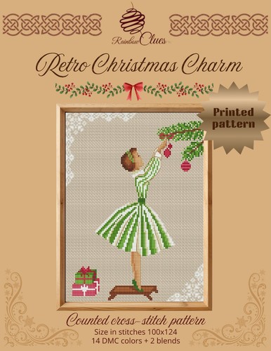 Cross stitch printed pattern - stitch,